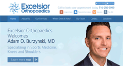 Desktop Screenshot of excelsiorortho.com