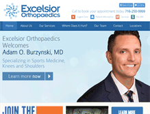 Tablet Screenshot of excelsiorortho.com